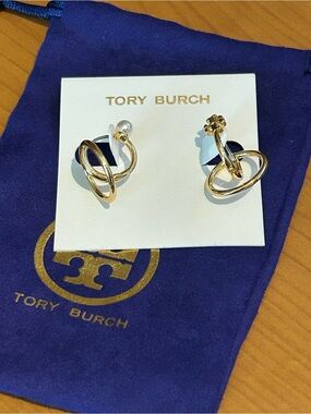 Tory Burch Kira Double Hoop Earrings